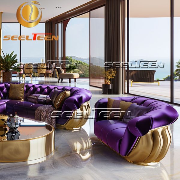 Purple Corner Sofa