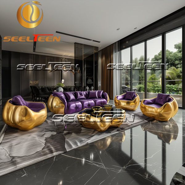 Sectional Sofa Purple