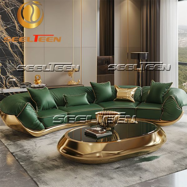 Dark Green Sectional Sofa