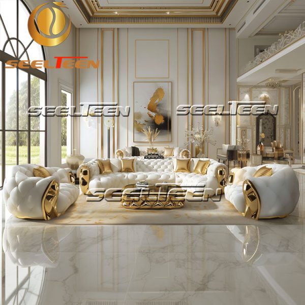 Luxury White Sofa Living Room