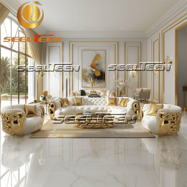 Luxury White Sofa Living Room