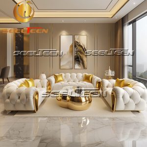 White Leather Sofa Living Room