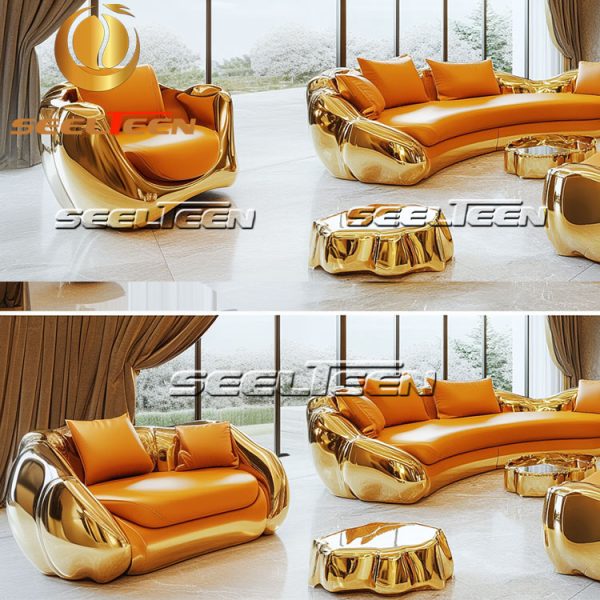 Modern Leather Couch