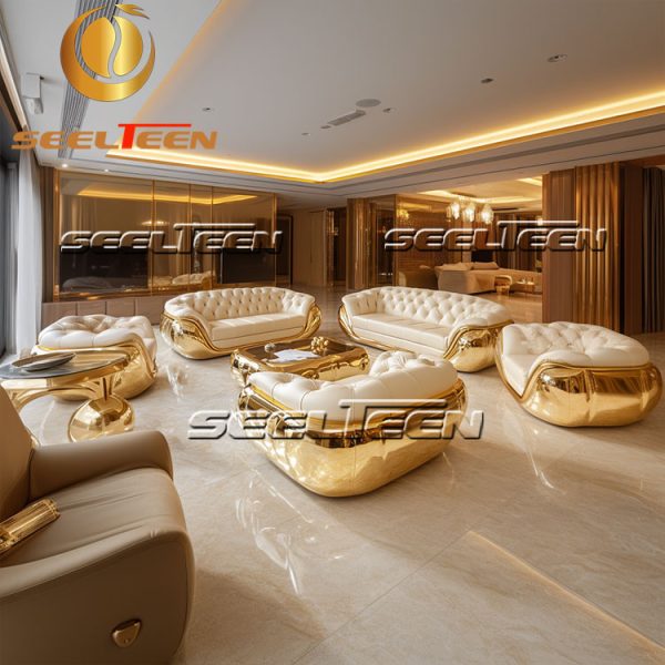 Off White Leather Sofa