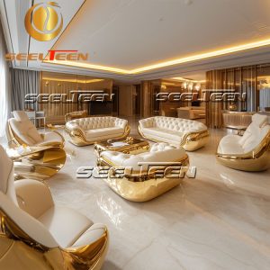 Off White Leather Sofa